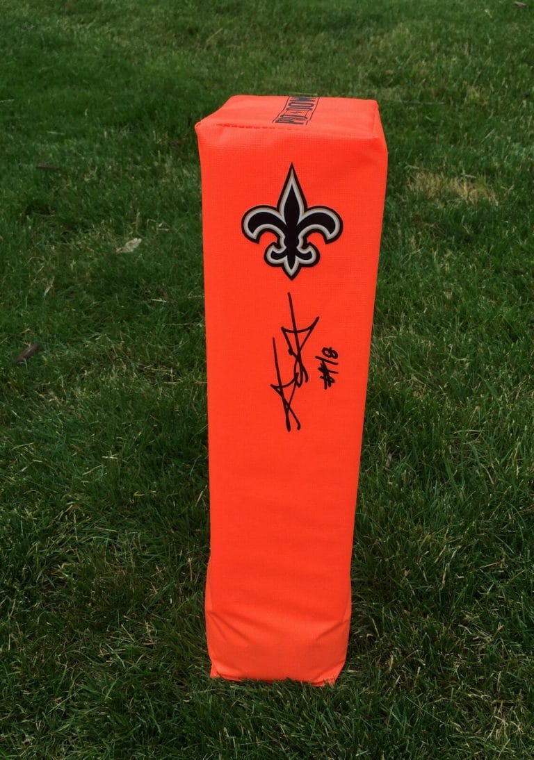 NEW ORLEANS SAINTS GARRETT GRAYSON SIGNED AUTOGRAPHED FOOTBALL TD PYLON COA
 COLLECTIBLE MEMORABILIA
