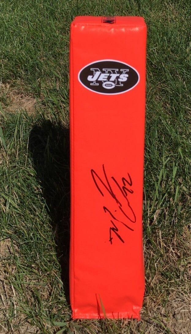 NEW YORK JETS #22 MATT FORTE SIGNED AUTOGRAPHED FOOTBALL TD PYLON COA! J-E-T-S!!
 COLLECTIBLE MEMORABILIA