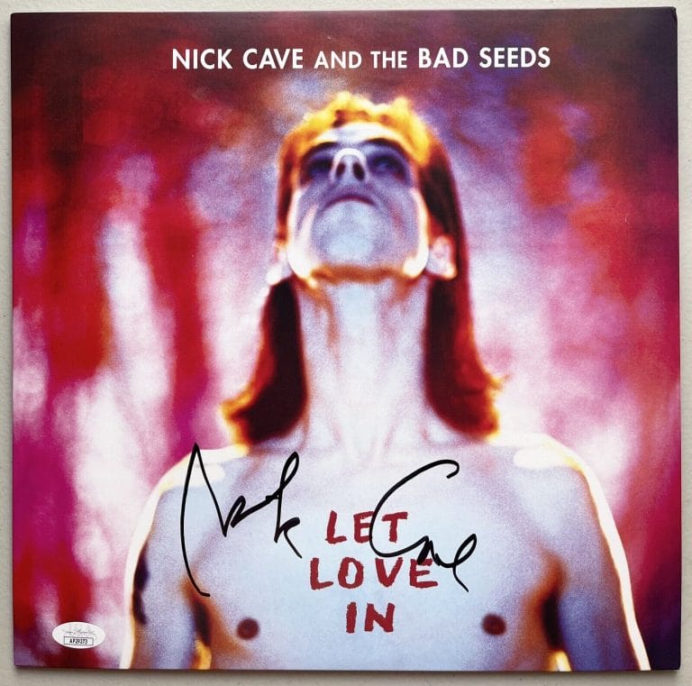 NICK CAVE SIGNED AUTOGRAPHED LET LOVE IN VINYL ALBUM THE BAD SEEDS JSA
 COLLECTIBLE MEMORABILIA