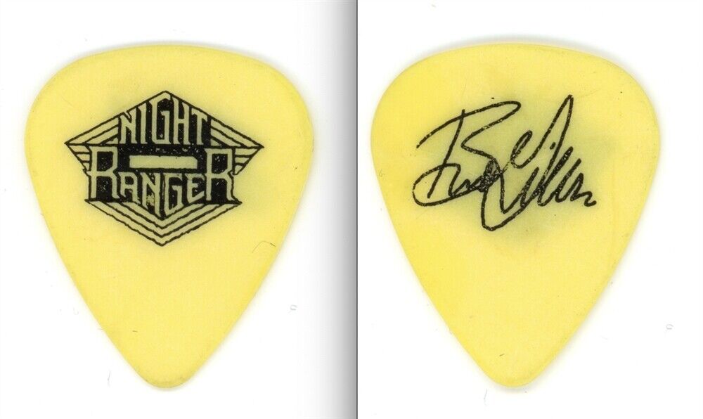 Night Ranger 1998 Seven concert tour Brad Gillis Black/Trans Yellow ...