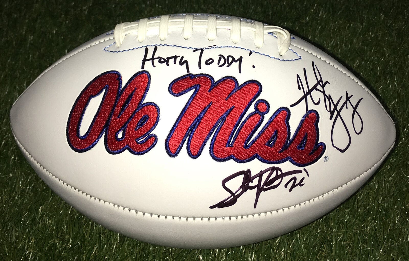 Ole Miss Rebels #20 SHEA PATTERSON Signed Autographed Logo Football COA!!
Opens in a new window or tab