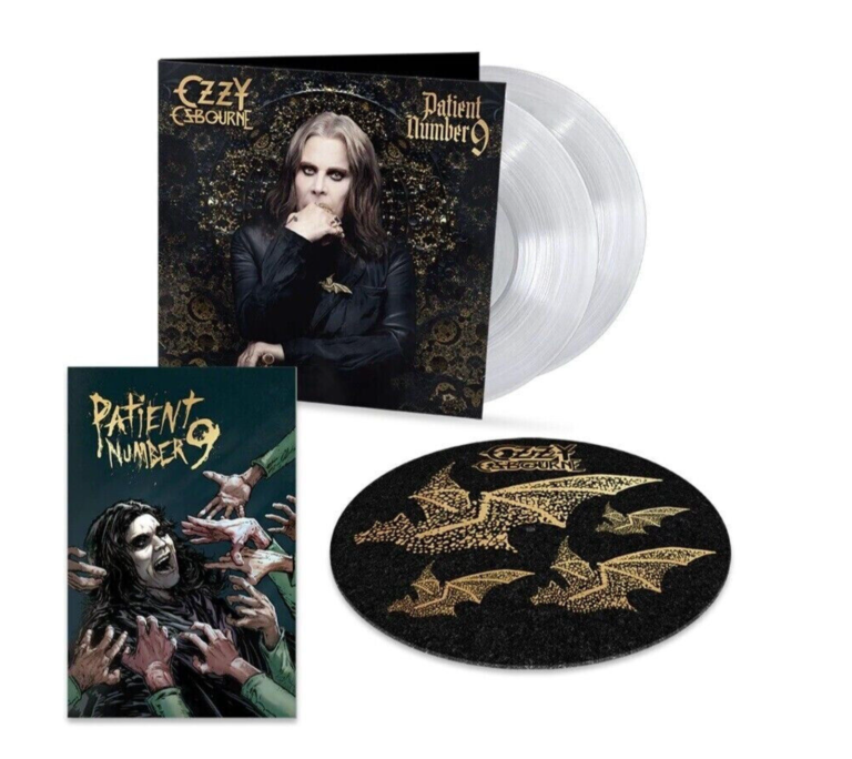 OZZY OSBOURNE PATIENT NUMBER 9 LTD EDITION 2LP CLEAR VINYL TODD MCFARLANE COMIC COLLECTIBLE MEMORABILIA