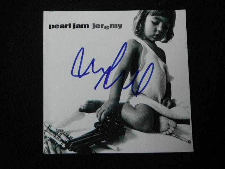 Pearl Jam Autographed Memorabilia, Poster & Guitar