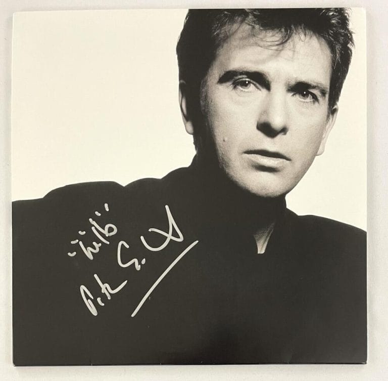 PETER GABRIEL GENESIS SIGNED AUTOGRAPH ALBUM VINYL RECORD LP – SO W/ JSA COA COLLECTIBLE MEMORABILIA