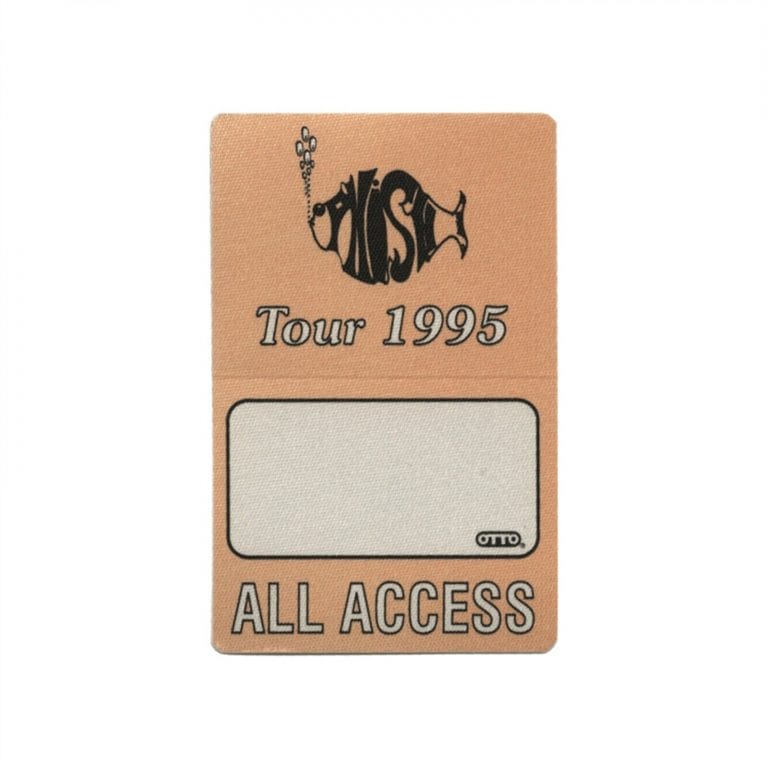 PHISH 1995 A LIVE ONE CONCERT TOUR ALL ACCESS BACKSTAGE PASS
 COLLECTIBLE MEMORABILIA