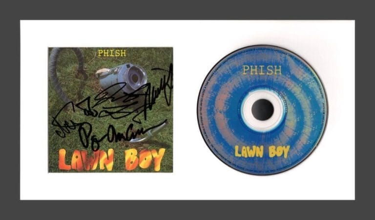 PHISH FULL BAND SIGNED AUTOGRAPH LAWN BOY FRAMED CD DISPLAY – READY TO HANG! JSA COLLECTIBLE MEMORABILIA