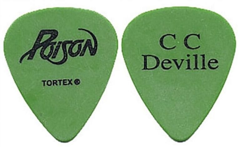 Poison 2003 Hollyweird Concert Tour Issued Cc Deville Stage Guitar Pick 