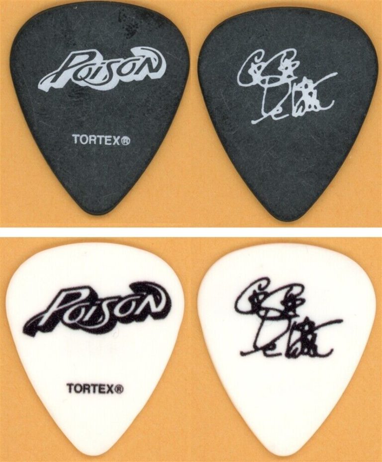 Poison Cc Deville Stage Guitar Pick Set Of 2 - 2022 Stadium Tour 