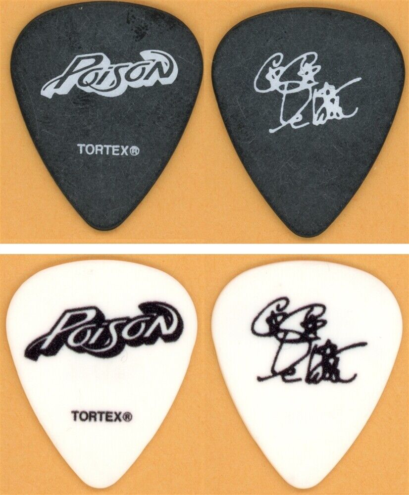 Poison CC Deville stage Guitar Pick Set of 2 - 2022 Stadium Tour ...