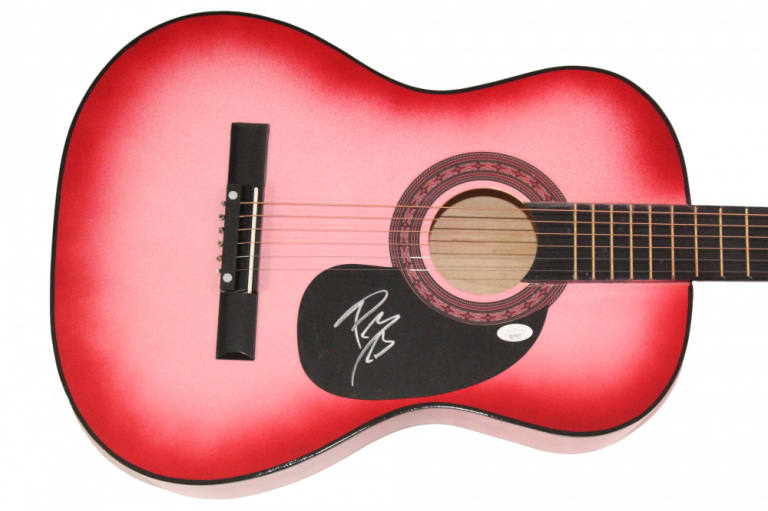 POST MALONE SIGNED AUTOGRAPH PINK ACOUSTIC GUITAR – STONEY AUSTIN W/ JSA COA
 COLLECTIBLE MEMORABILIA