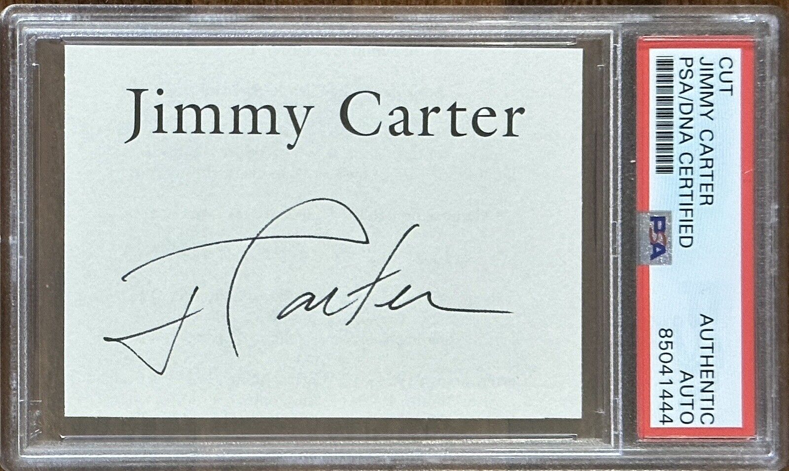 PRESIDENT JIMMY CARTER SIGNED CUT SIGNATURE PSA DNA CERTIFIED COA ...