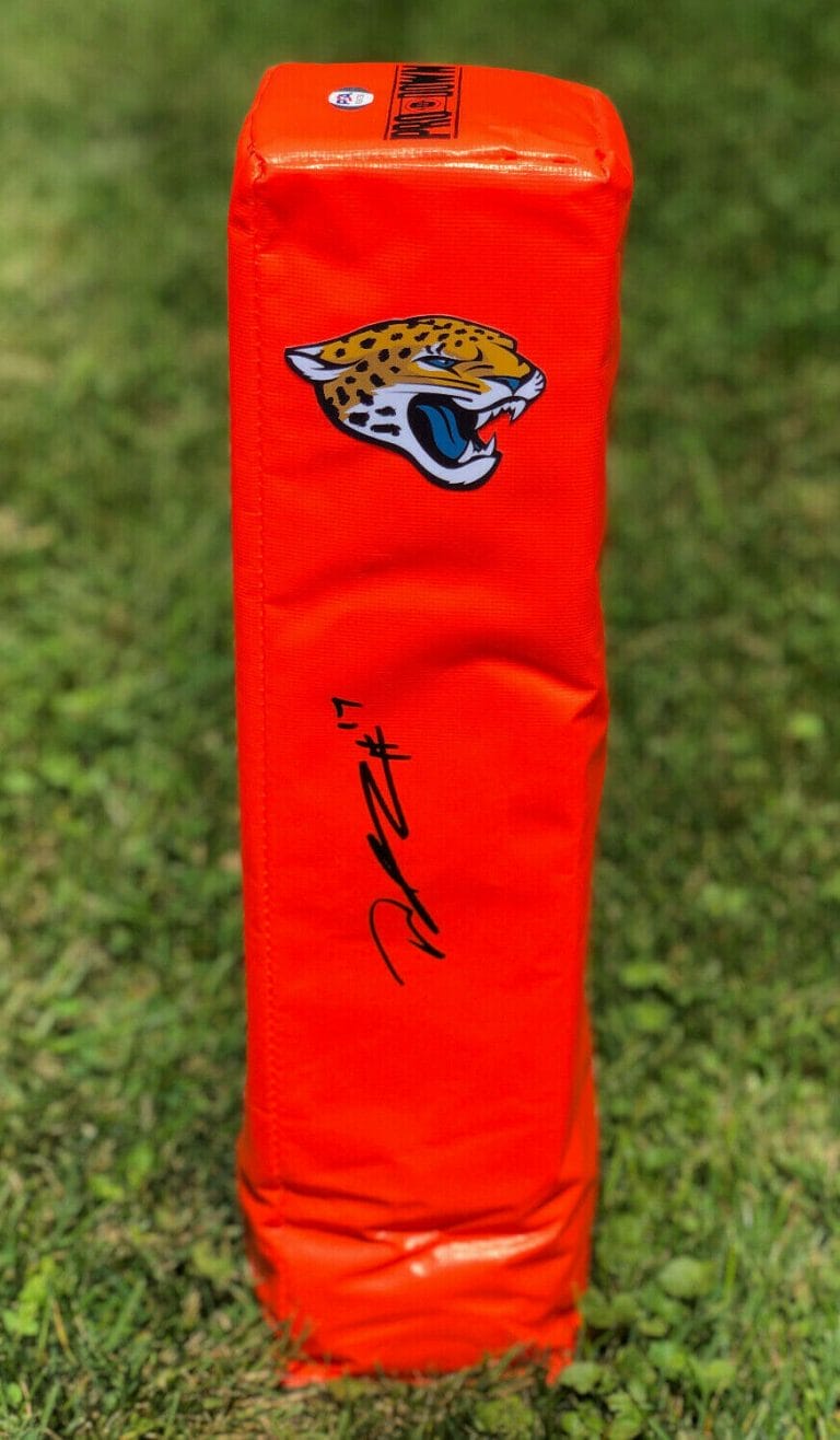 PSA/DNA JACKSONVILLE JAGUARS #17 DJ CHARK SIGNED AUTOGRAPHED FOOTBALL PYLON
 COLLECTIBLE MEMORABILIA