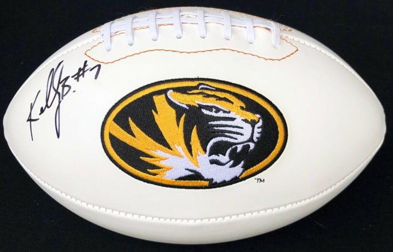 PSA/DNA MISSOURI TIGERS #7 KELLY BRYANT SIGNED AUTOGRAPHED LOGO FOOTBALL MIZZOU
 COLLECTIBLE MEMORABILIA
