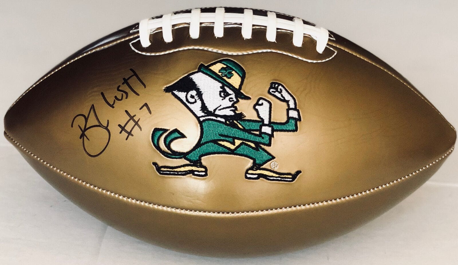 PSA/DNA Notre Dame Irish BRANDON WIMBUSH Signed Autographed GOLD Football /500!
Opens in a new window or tab