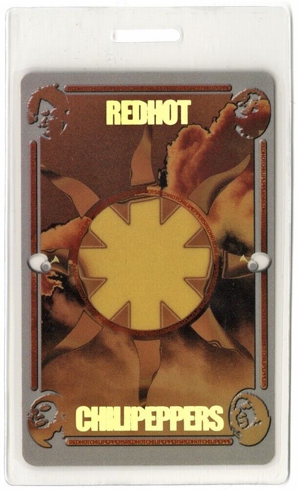 Red Hot Chili Peppers 2001 The Fragile concert tour band Laminate