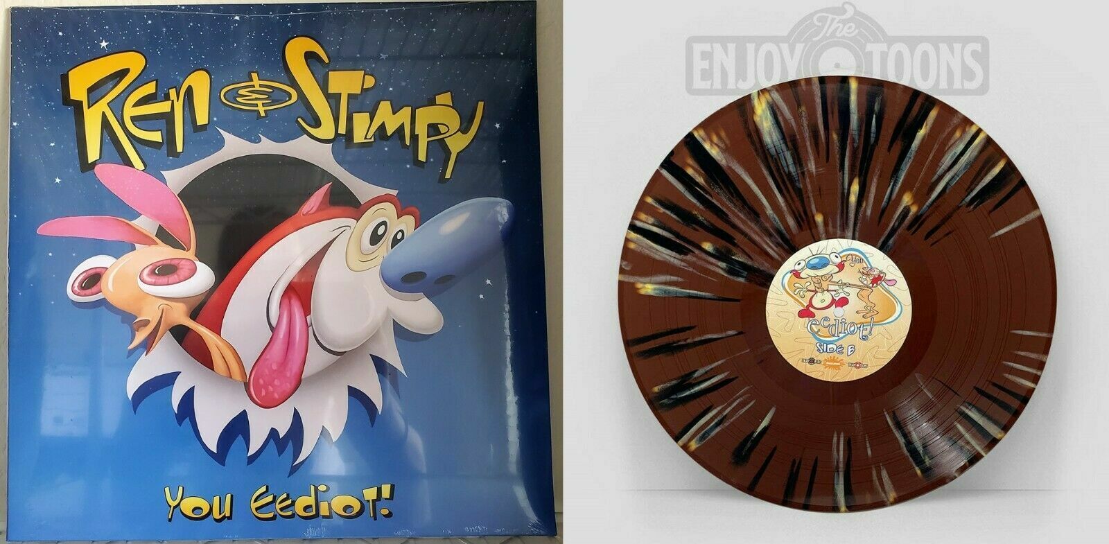 Ren and Stimpy You Eediot! Log Brown Vinyl EXCLUSIVE /500 Nickelodeon