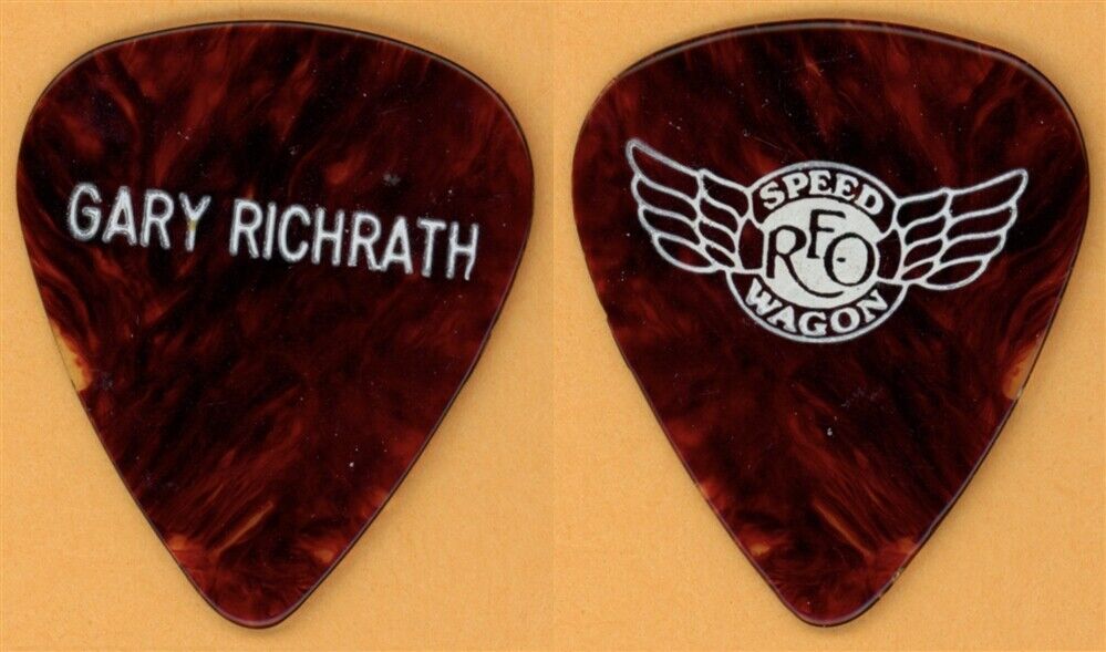 REO Speedwagon Gary Richrath 1st Custom Vintage Guitar Pick - 1985 Tour ...