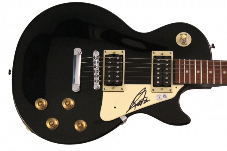 RICHARD FORTUS GUNS N ROSES SIGNED AUTOGRAPH EPIPHONE LES PAUL GUITAR – BECKETT
 COLLECTIBLE MEMORABILIA