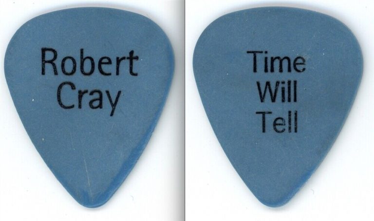 ROBERT CRAY TIME WILL TELL AUTHENTIC DUNLOP GUITAR PICK
 COLLECTIBLE MEMORABILIA