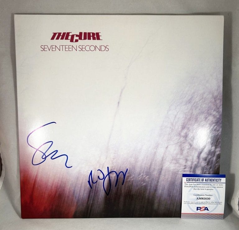 ROBERT SMITH AND SIMON GALLUP SIGNED VINYL LP ALBUM THE CURE PSA/DNA 1 COA
 COLLECTIBLE MEMORABILIA