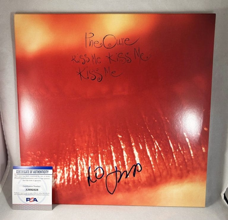 Robert Smith signed The Cure Kiss Me, Kiss Me, Kiss Me album, Vinyl Record COA proof Star Robert Smith signed The Cure Kiss Me, Kiss Me, Kiss Me album, Vinyl Record COA proof Star
