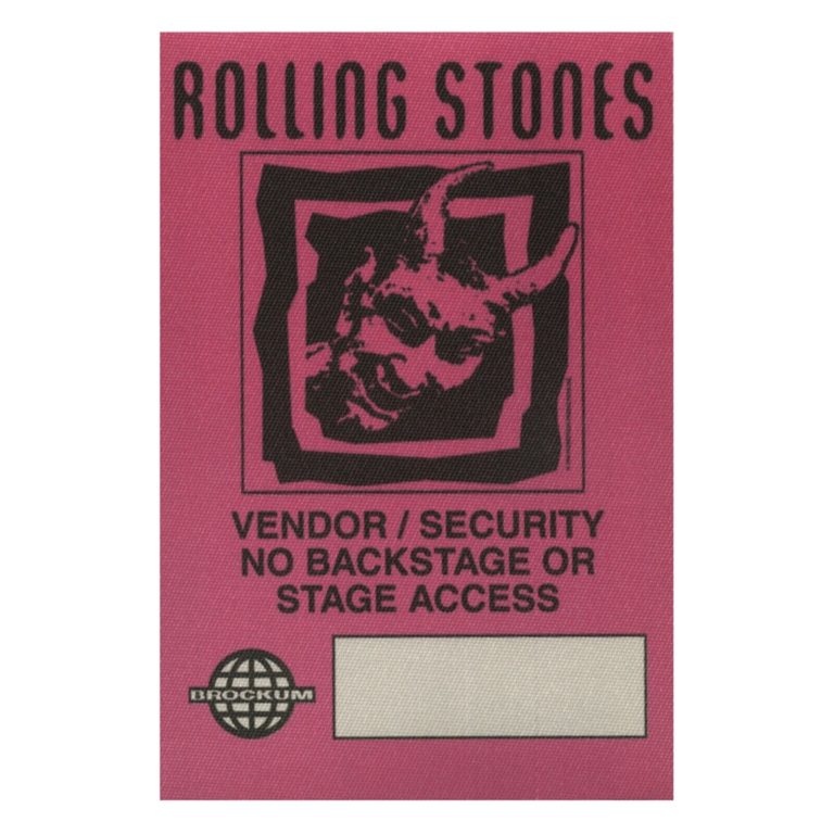 ROLLING STONES 1994 VOODOO LOUNGE CONCERT TOUR BACKSTAGE PASS COLLECTIBLE MEMORABILIA