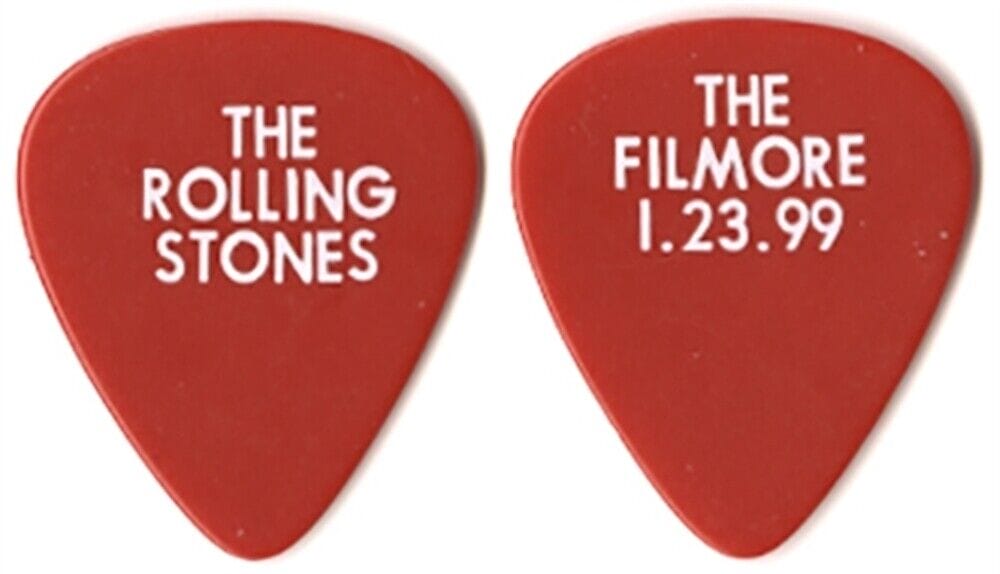 Rolling Stones No Security Tour Fillmore Show Keith Richards Guitar Pick Opens In A New