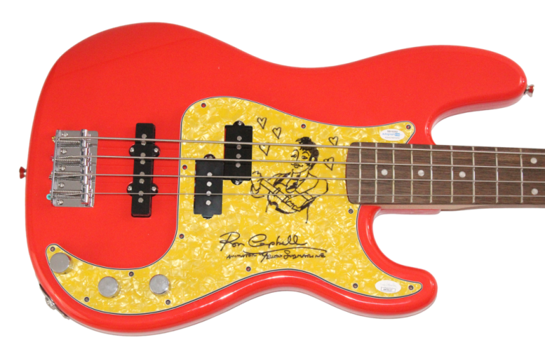 RON CAMPBELL SIGNED AUTOGRAPH FENDER GUITAR W/ PAUL MCCARTNEY ART SKETCH JSA COA COLLECTIBLE MEMORABILIA