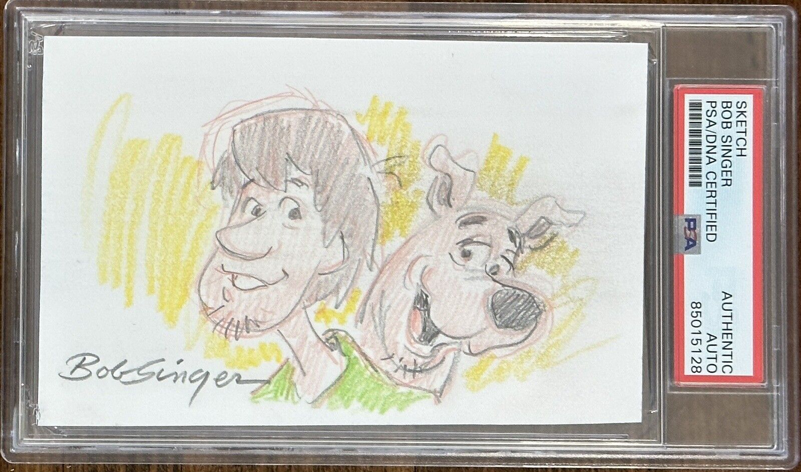 Scooby Doo Original Color Drawing Sketch Signed Drawn By Bob Singer Scooby Doo Original Color Drawing Sketch Signed Drawn By Bob Singer