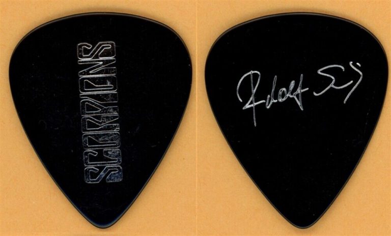 Scorpions Rudolf Schenker Vintage Guitar Pick - KLAUS' 60TH Birthday ...