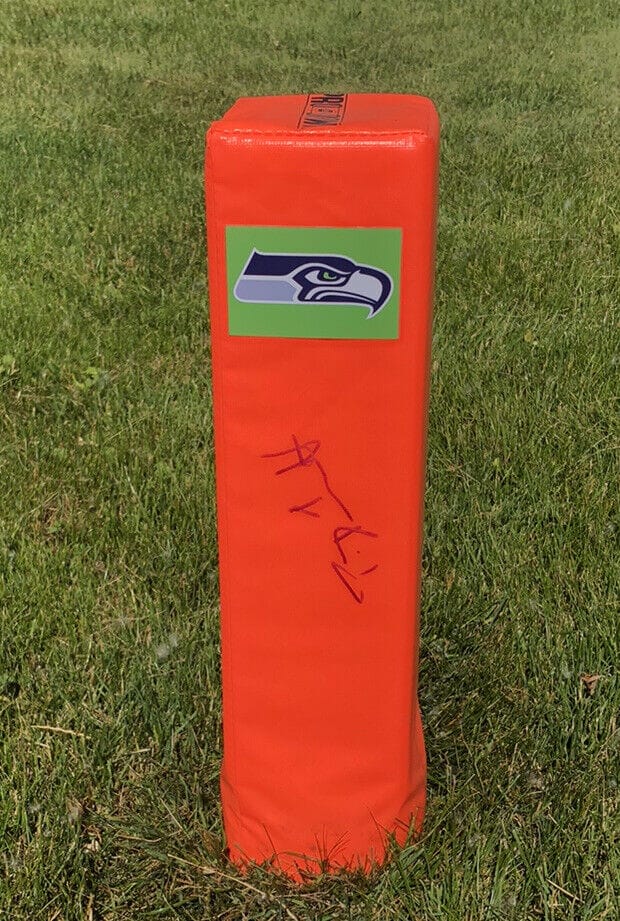 SEATTLE SEAHAWKS #11 PHILLIP DORSETT SIGNED AUTOGRAPHED FOOTBALL PYLON COA! 12TH
 COLLECTIBLE MEMORABILIA