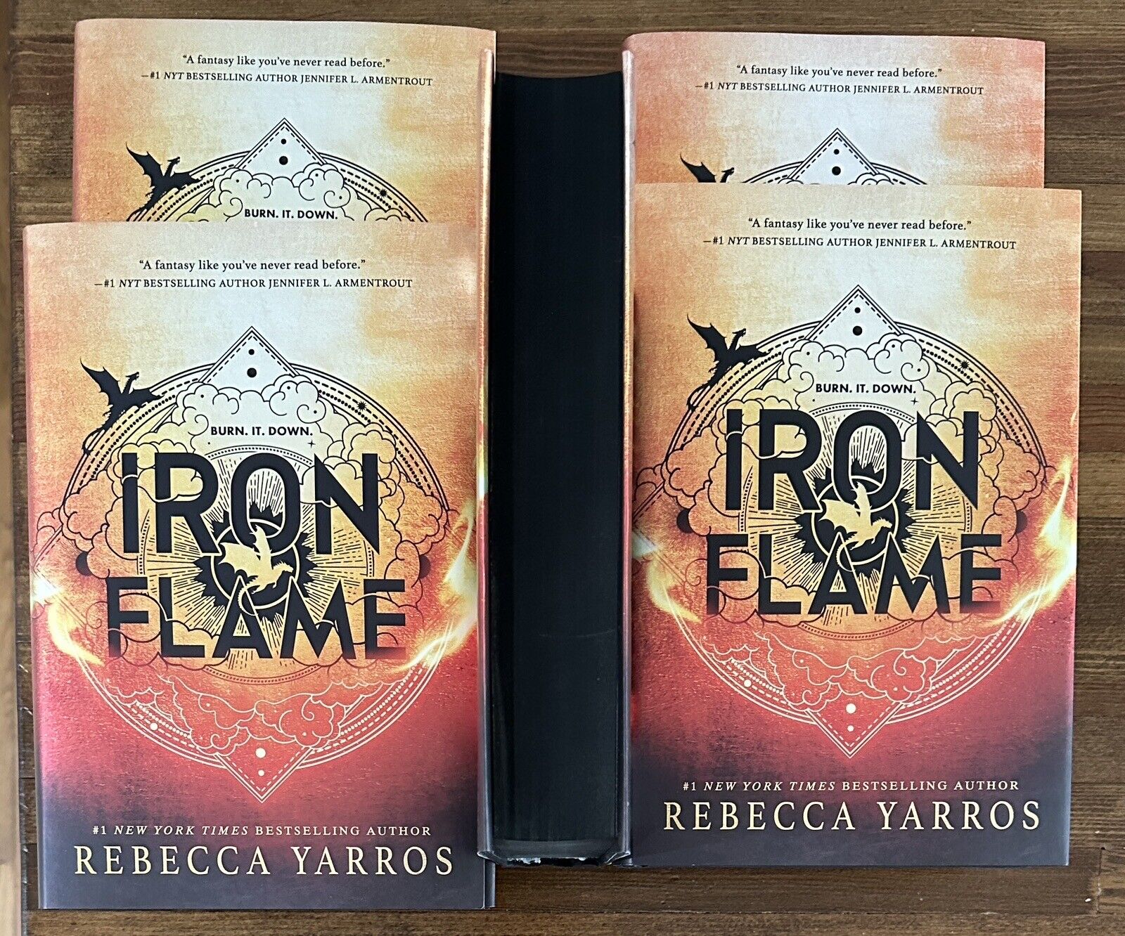 Iron Flame Black Sprayed Edges HC Book 1st Edition Rebecca Yarros