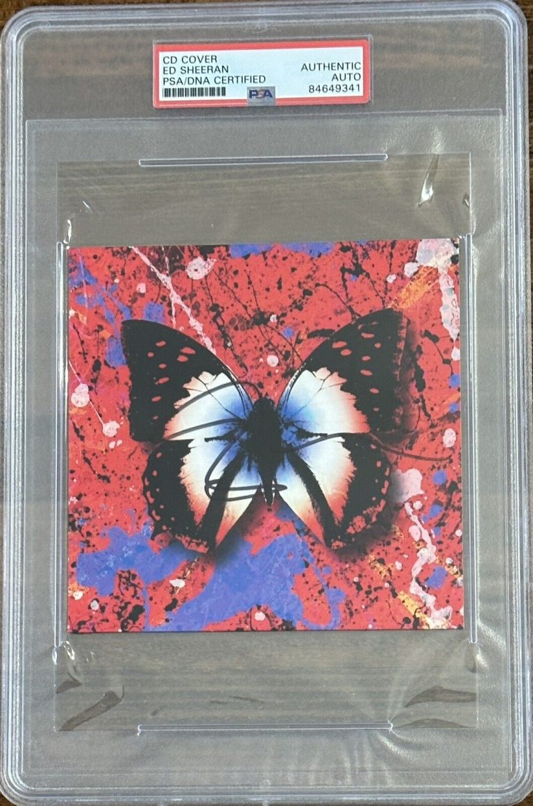 SIGNED ED SHEERAN TWO STEP 2STEP CD COVER PSA DNA CERTIFIED AUTOGRAPH LIL BABY COLLECTIBLE MEMORABILIA