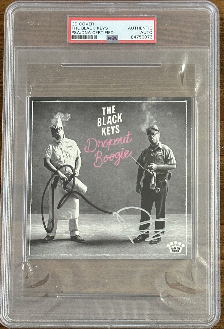 The Black Keys 'Dropout Boogie' Signed CD Cover