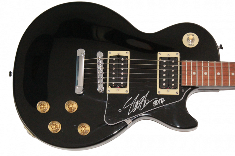 SLASH GUNS N ROSES SIGNED AUTOGRAPH BLACK EPIPHONE LES PAUL GUITAR W/ JSA COA
 COLLECTIBLE MEMORABILIA