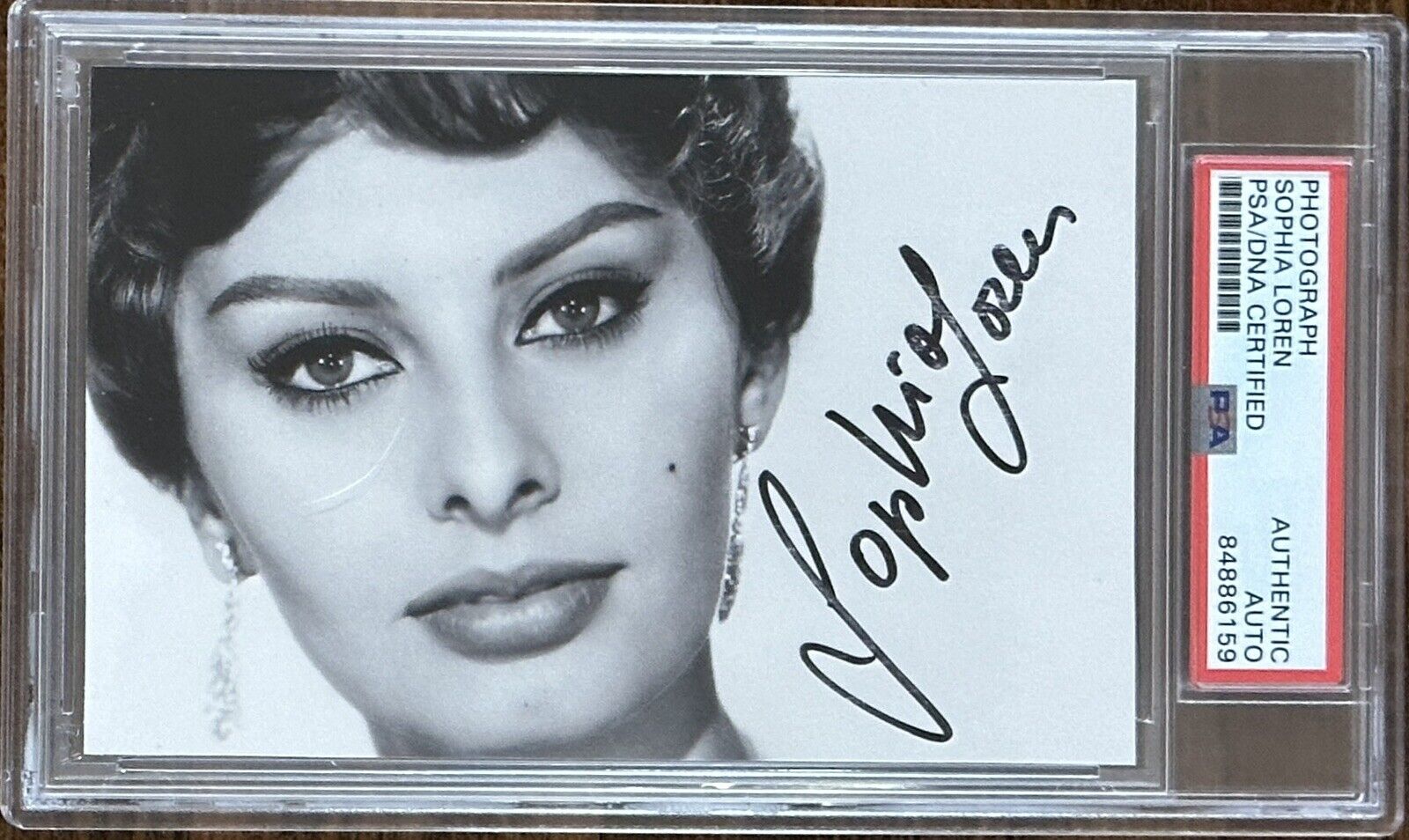 SOPHIA LOREN AUTOGRAPHED PSA DNA COA SIGNED SUPERMODEL PHOTOGRAPH SEXY ...