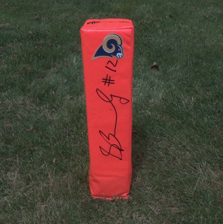ST LOUIS RAMS #12 STEDMAN BAILEY SIGNED AUTOGRAPHED FOOTBALL PYLON COA! PROOF!
 COLLECTIBLE MEMORABILIA