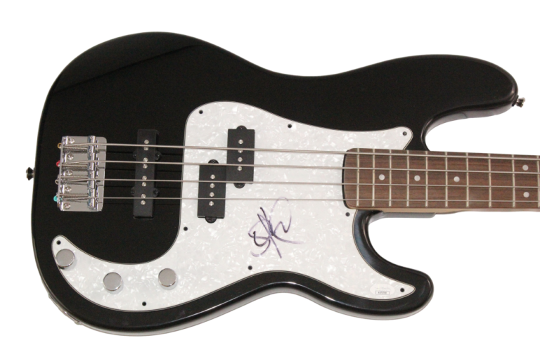 STEFAN LESSARD DAVE MATTHEWS BAND SIGNED AUTOGRAPH FENDER ELECTRIC BASS GUITAR COLLECTIBLE MEMORABILIA