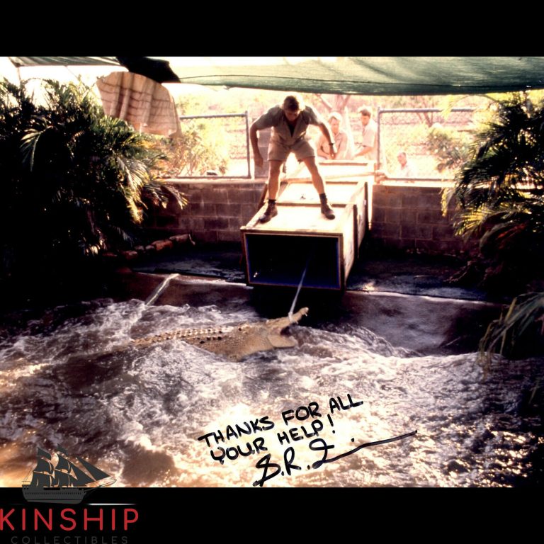 STEVE IRWIN SIGNED 8×10 PHOTO JSA LOA BOLD INSCRIBED AUTO GRADE 9 RARE B869 COLLECTIBLE MEMORABILIA