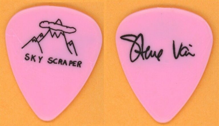 Steve Vai David Lee Roth Vintage Guitar Pick - 1988 Skyscraper Tour ...