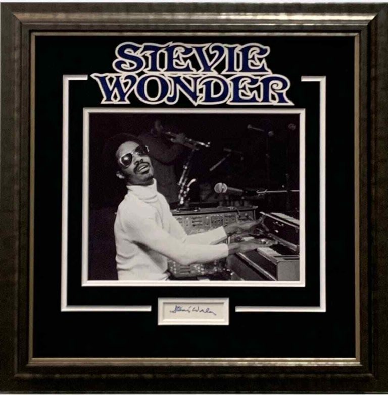 Stevie Wonder Fingertips R&B Jaz Singer Pianist Signed Autograph Photo