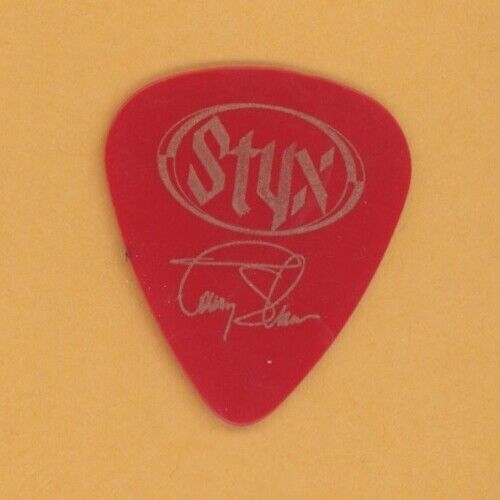 Styx 2006 Styxworld tour band issued Tommy Shaw signature Guitar Pick