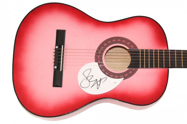 SZA SOLANA ROWE SIGNED AUTOGRAPH PINK ACOUSTIC GUITAR – CTRL SOS W/ JSA COA
 COLLECTIBLE MEMORABILIA