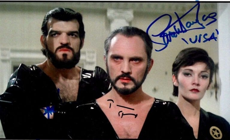 TERENCE STAMP, SARAH DOUGLAS, JACK O’HALLORAN SIGNED SUPERMAN 2 MOVIE PHOTO COA COLLECTIBLE MEMORABILIA