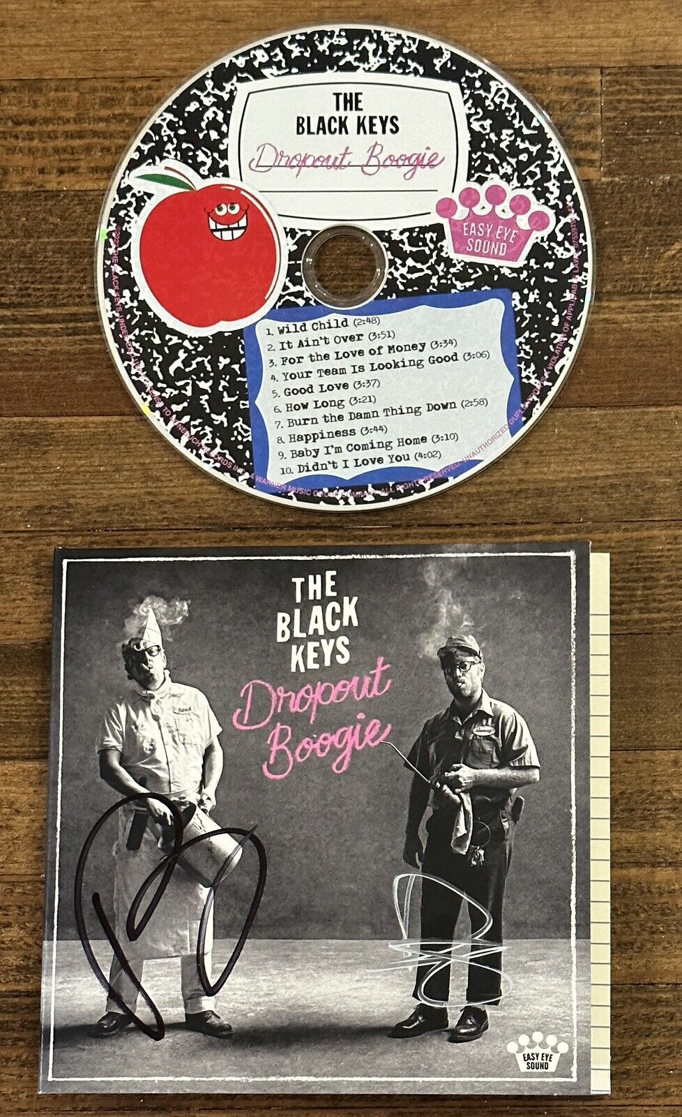 The Black Keys 'Dropout Boogie' Signed CD Cover