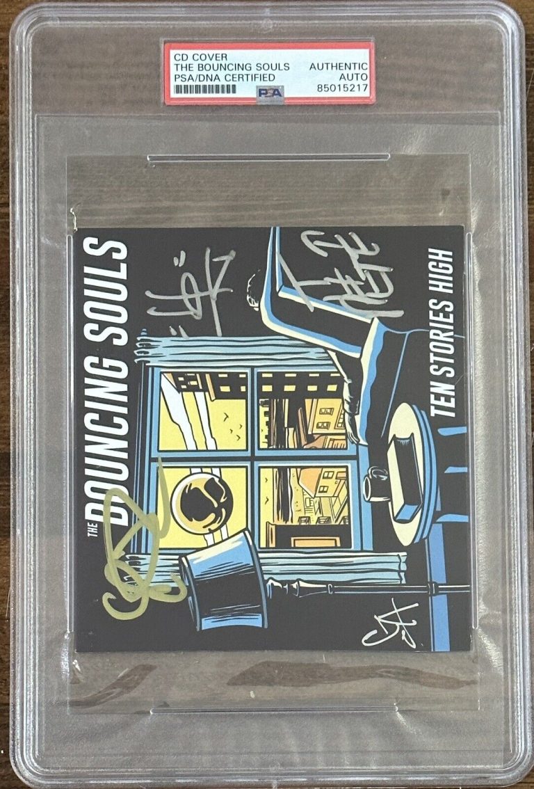 THE BOUNCING SOULS FULL BAND SIGNED AUTOGRAPHED CD COVER PSA DNA CERTIFIED COA COLLECTIBLE MEMORABILIA