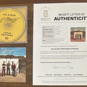 The Jonas Brothers Signed Album CD Cover Beckett BAS COA Auto Nick Joe & Kevin
Opens in a new window or tab