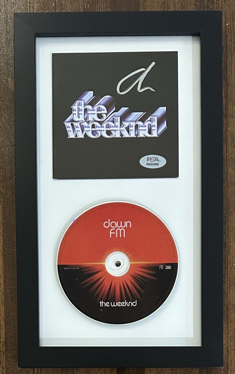 The Weeknd Signed After Hours Vinyl Record (Cover Only) PSA COA