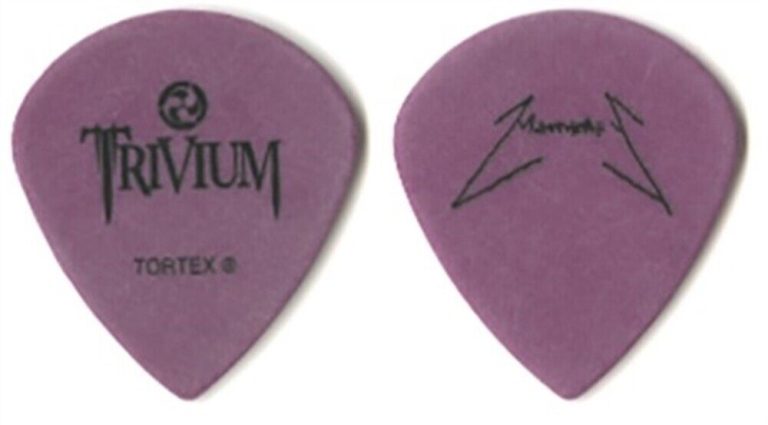 TRIVIUM 2006 CRUSADE CONCERT TOUR MATTHEW HEAFY SIGNATURE GUITAR PICK COLLECTIBLE MEMORABILIA