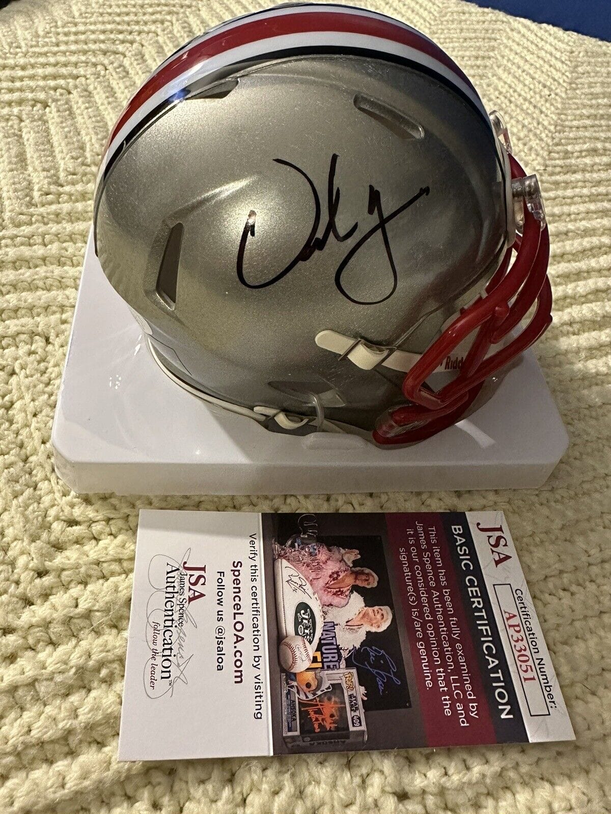 Urban meyer signed store helmet